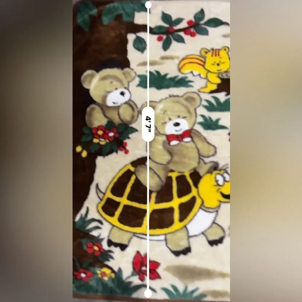 Vintage 1990s Tokyo Luck Plush Child’s Blanket